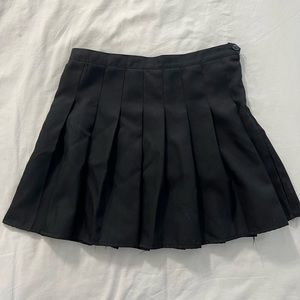 Black Pleated Skort